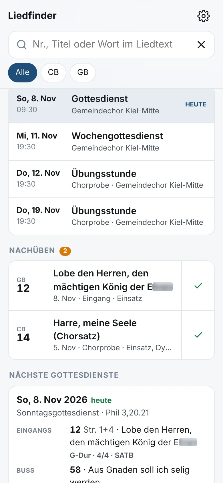 Die Nachüben-Liste