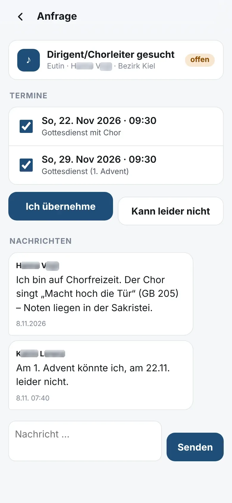 Nur, was passt